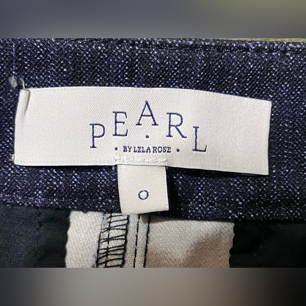 Pearl by Lela Rose Stretch Denim Deedie Pants in dark blue - Picture 3 of 8